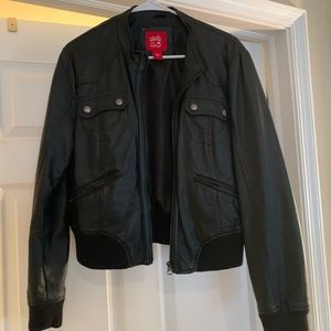 Black Faux Leather Jacket